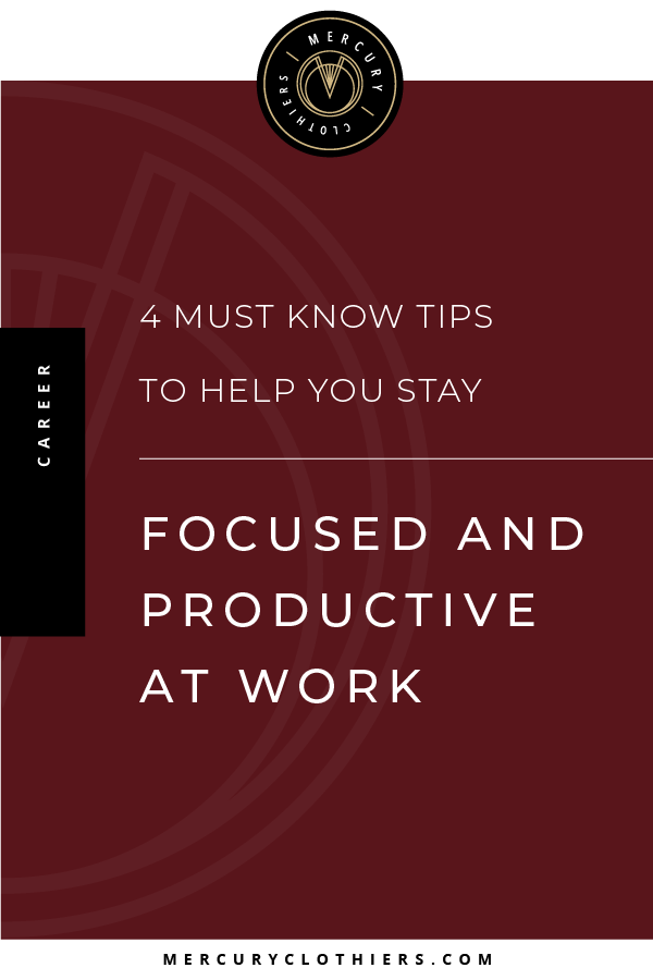 Are you having trouble focusing on your work with the world in crisis? This post is for you! As we all adjust to these new times, I'm sharing my tips on how to stay focused and productive at work. #focus #productivity #worksmart